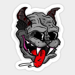 Licky Cat 2 Graffiti Print Sticker